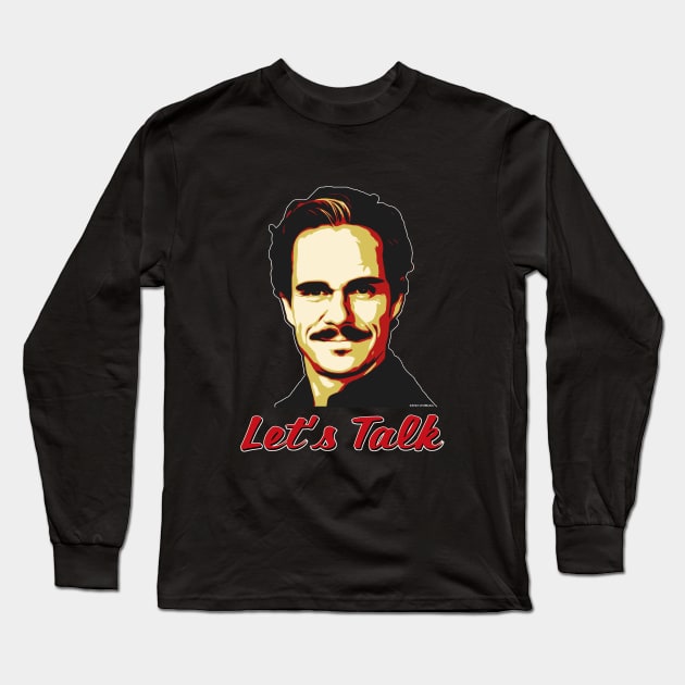 Better Call Saul, "Let's Talk," Lalo Salamanca (red version) Long Sleeve T-Shirt by CH3Media